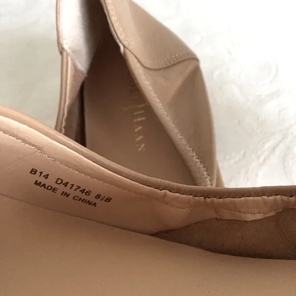 Cole Haan cap toe buckle ballet flats