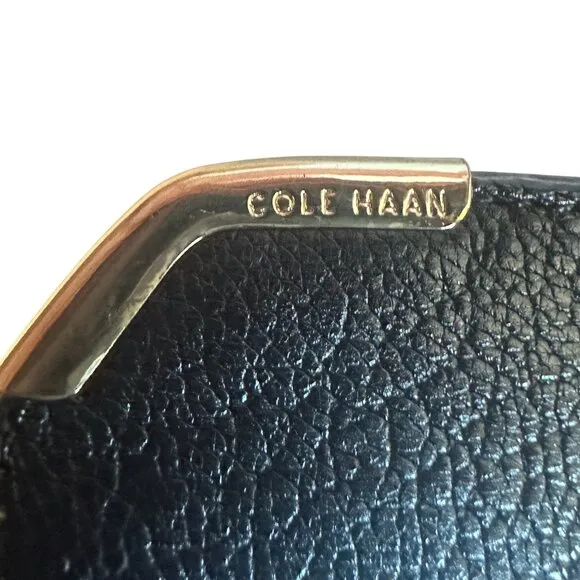 Cole Haan Dutchess Tall Leather Over-The-Knee Black Biker Riding Boots Size 7