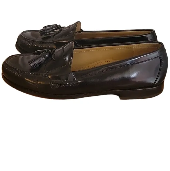 Cole Haan Leather Brown Tassel Loafers with size 10D style #03506- 1