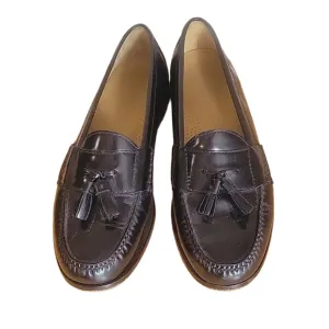 Cole Haan Leather Brown Tassel Loafers with size 10D style #03506- 1