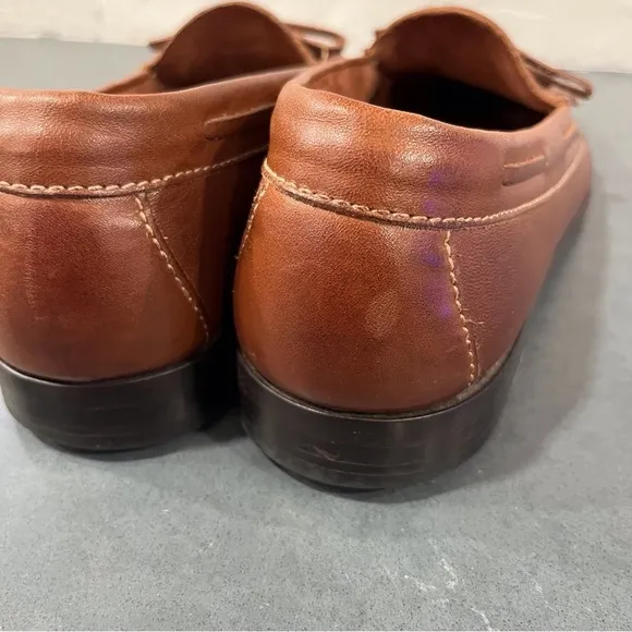 Cole Haan men’s 10 brown leather tassel loafers