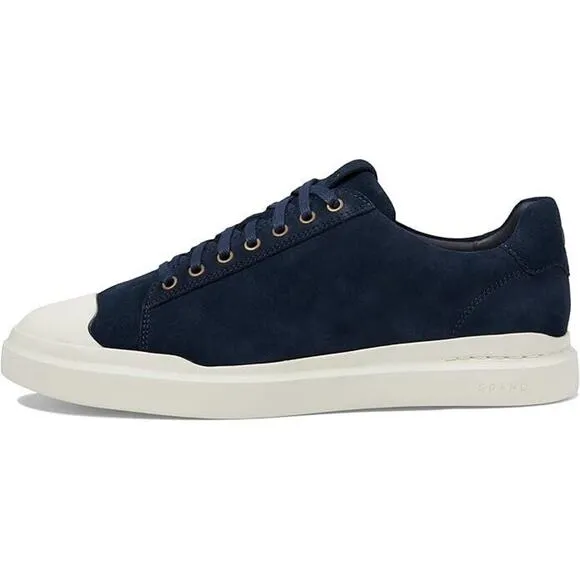 Cole Haan Mens Grandpro Rally Cap Toe Sneakers Navy Ink Ivory Sz 9.5m - C38329