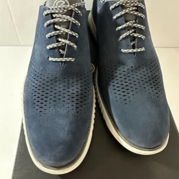 Cole Haan Men's Shoes 2.Zerogrand Laser Navy Suede Sneakers  size 10 NWB