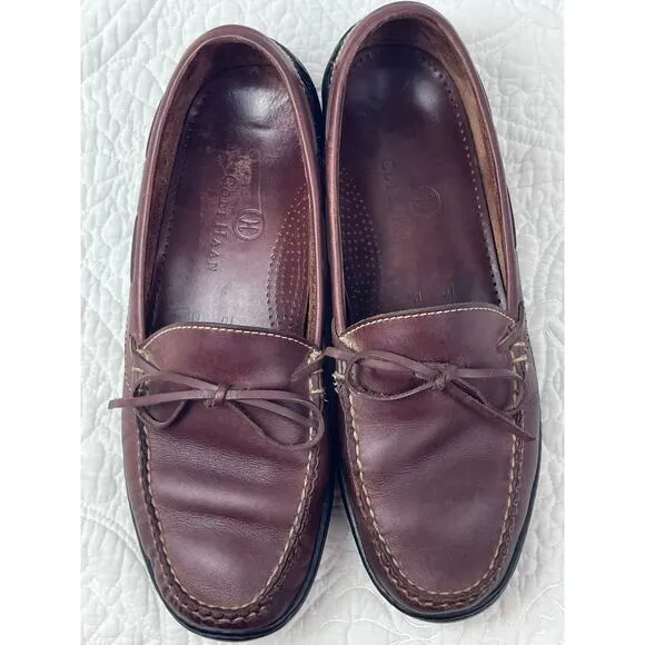 Cole Haan Men's Size 10 Brown Leather Slip on Comfort Loafers