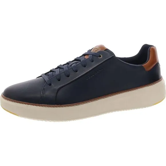 Cole Haan Mens TOPSPIN SNEAKER Navy Leather Casual And Fashion Sneakers New