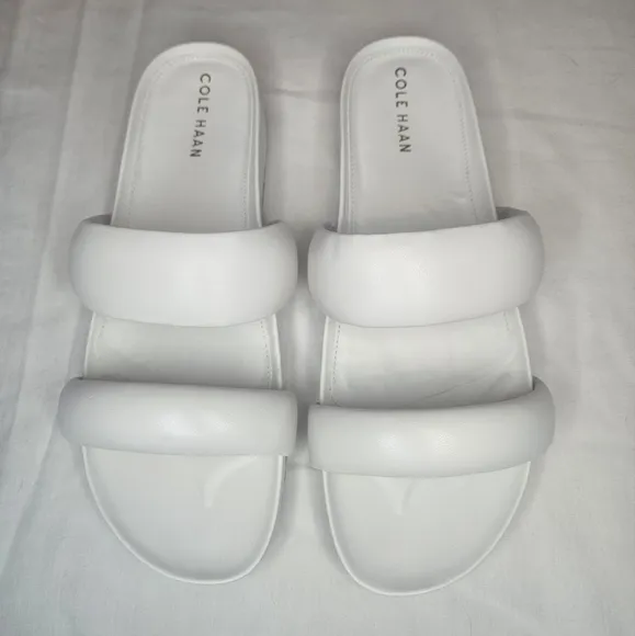 Cole Haan Mojave Double Band Slide Ivory 9 NWT