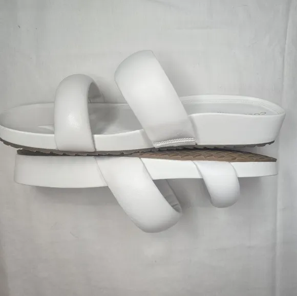 Cole Haan Mojave Double Band Slide Ivory 9 NWT