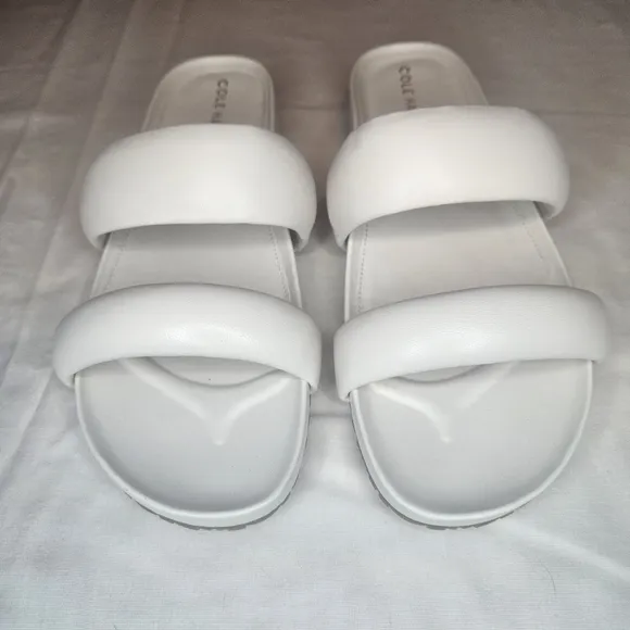 Cole Haan Mojave Double Band Slide Ivory 9 NWT