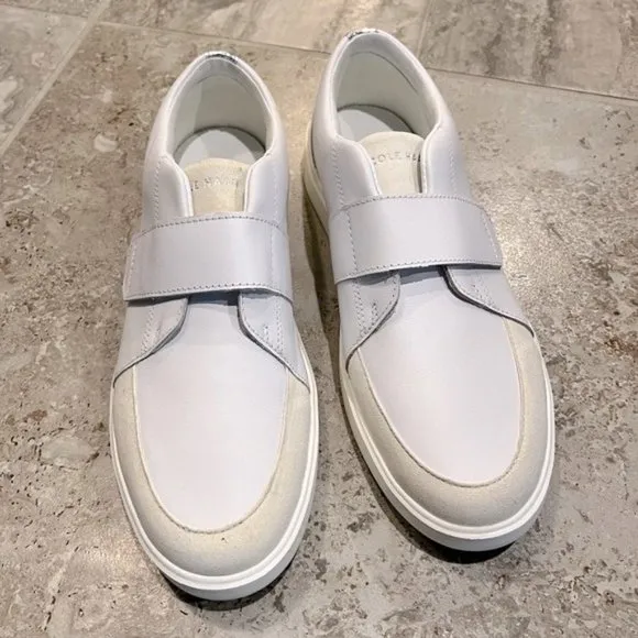 Cole Haan Sneakers Grand CrossCourt Monk Strap City White Size 11M NWT