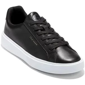 Cole Haan Womens Black Lace-Up Leather Casual And Fashion Sneakers New