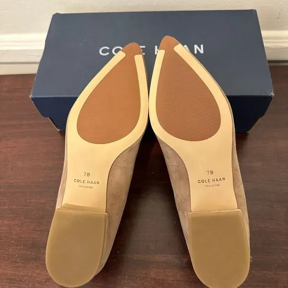 Cole Haan women’s Vivian Pointed Toe suede Loafer size 7, NIB