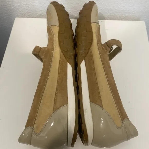 Cole Haan X NikeLab Phebes Mary Jane Shoes Khaki Tan Sport Flats |Size 7