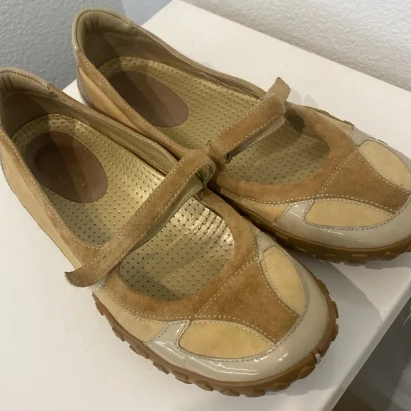 Cole Haan X NikeLab Phebes Mary Jane Shoes Khaki Tan Sport Flats |Size 7