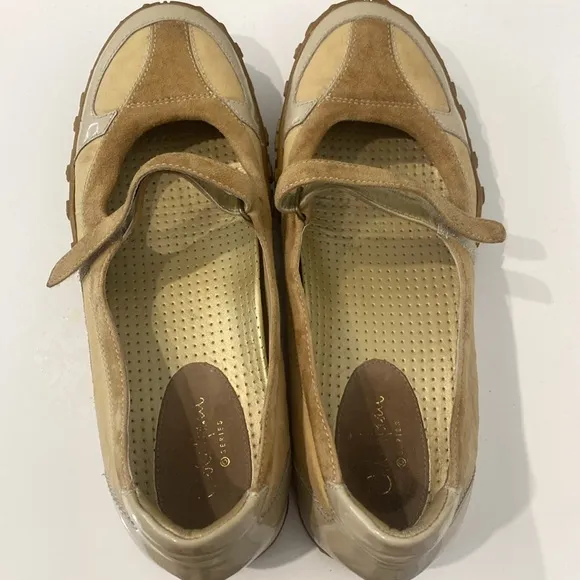 Cole Haan X NikeLab Phebes Mary Jane Shoes Khaki Tan Sport Flats |Size 7
