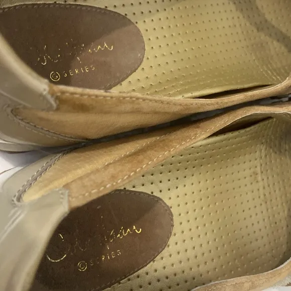 Cole Haan X NikeLab Phebes Mary Jane Shoes Khaki Tan Sport Flats |Size 7