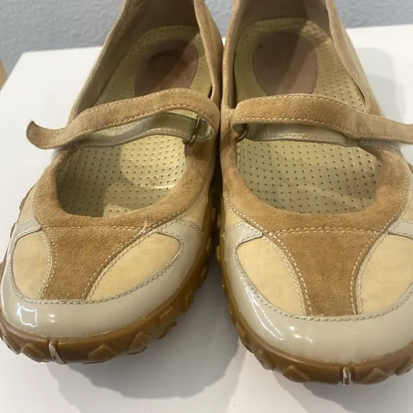 Cole Haan X NikeLab Phebes Mary Jane Shoes Khaki Tan Sport Flats |Size 7