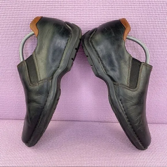 Cole Haan Zeno Leather Slip On Loafers Black 10 C07485