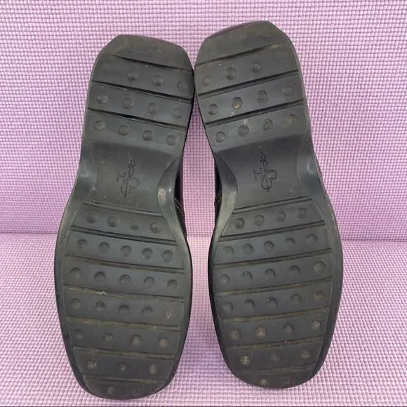 Cole Haan Zeno Leather Slip On Loafers Black 10 C07485