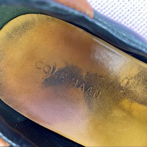 Cole Haan Zeno Leather Slip On Loafers Black 10 C07485