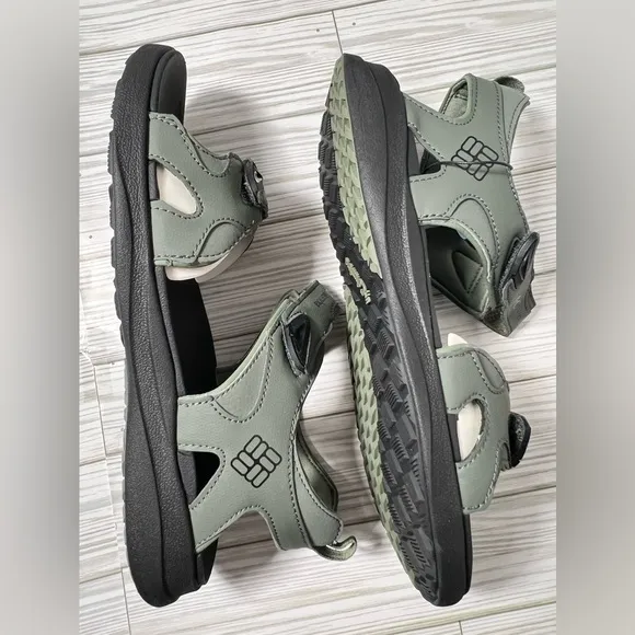 Columbia Men's 2 Strap Sandal traction water summer slip on slides olive size 11