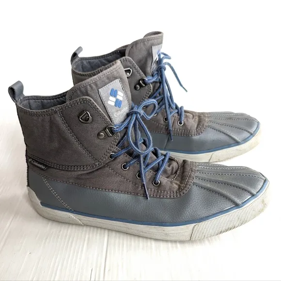 COLUMBIA men's wet weather lace-up duck boots