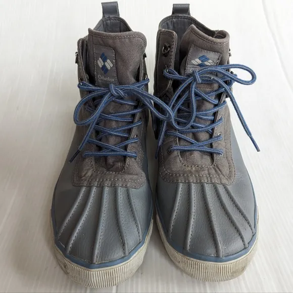 COLUMBIA men's wet weather lace-up duck boots