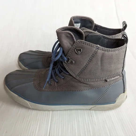 COLUMBIA men's wet weather lace-up duck boots