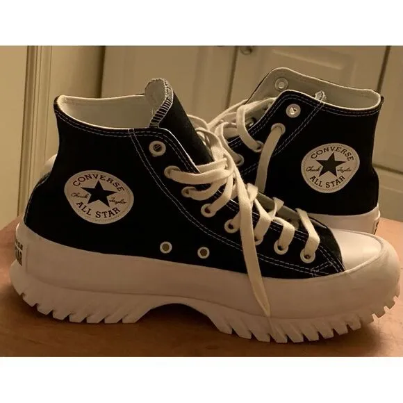 Converse Chuck Taylor All Star Lugged 2.0 High Black White 2022 Men's 7 Woman 9