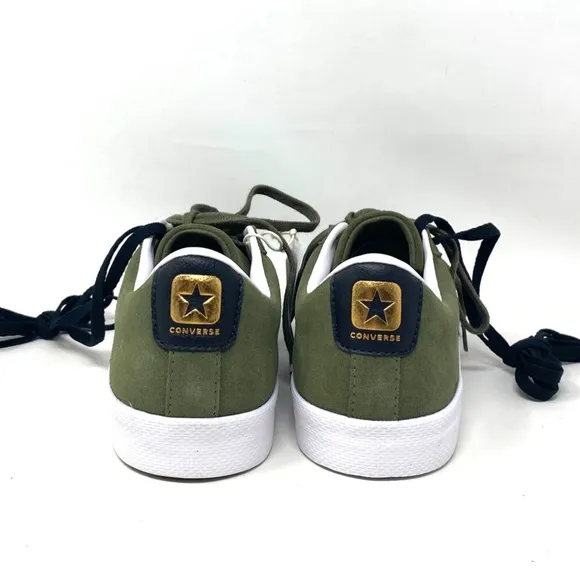 Converse Pro Leather OX Low Top Khaki Black Suede Men’s Size Sneakers A00945C