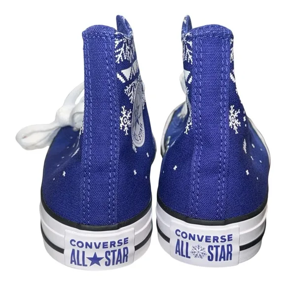 Converse Sneakers Unisex W6 M4 Night Indigo A12904F Fair Isle Snowflake Sweater