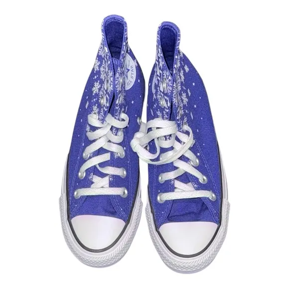 Converse Sneakers Unisex W6 M4 Night Indigo A12904F Fair Isle Snowflake Sweater