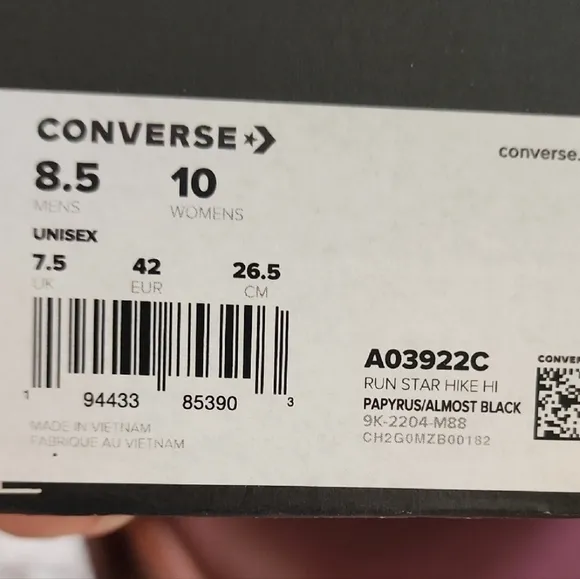 Converse Unisex High-Top Sneakers - Gray