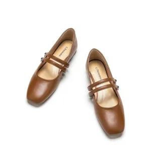 C.Paravano Mary Jane Flats for Women Ballet Flats Mary Jane Shoes EU 39 US 8.5