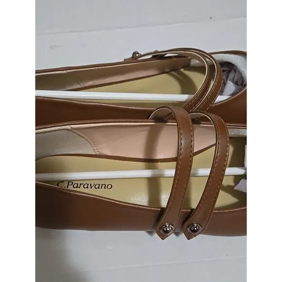 C.Paravano Mary Jane Flats for Women Ballet Flats Mary Jane Shoes EU 39 US 8.5