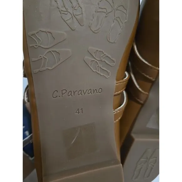 C.Paravano Mary Jane Flats for Women Ballet Flats Mary Jane Shoes EU 39 US 8.5