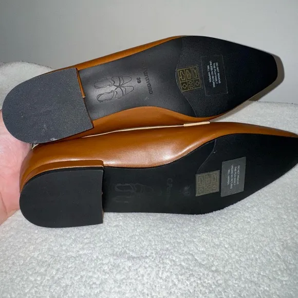 C.Paravano Tan Penny Loafers. Size 8.5. NWOT