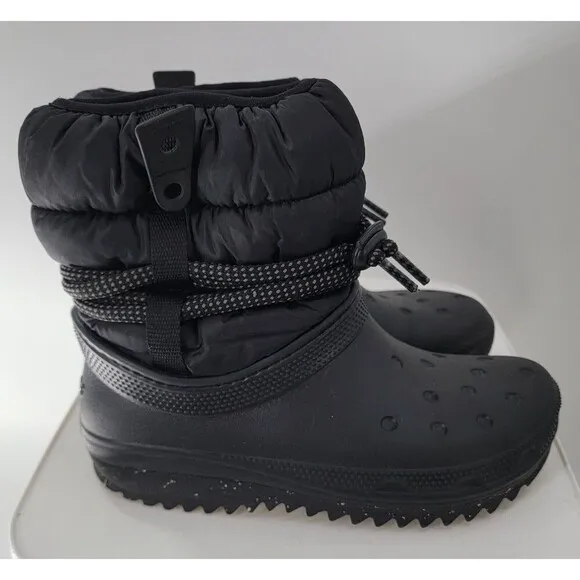 Crocs Classic Neo Puff Luxe Black Women's Winter Boots