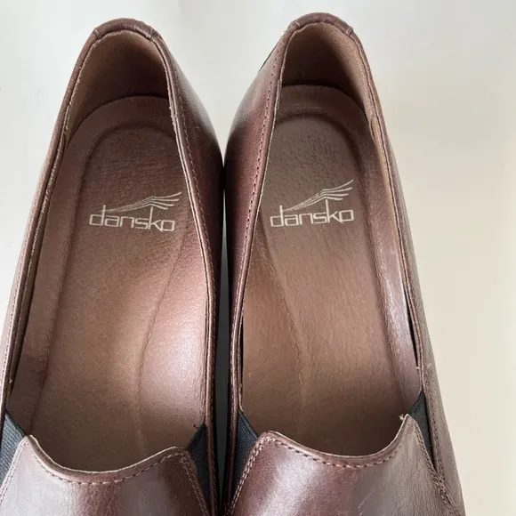 Dansko Farah Soft Leather Loafers Brown Size EU 39