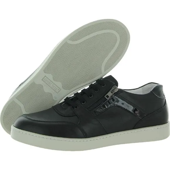 DAVID TATE WOMEN'S CASUAL AND FASHION SNEAKERS, BLACK SUEDE/LEATHER, 7