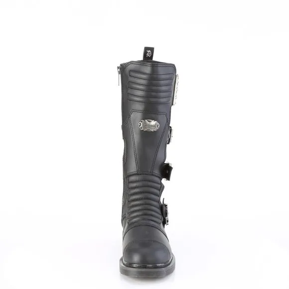 Demonia BOLT-405 Black Vegan Leather Mens Goth Combat Boots