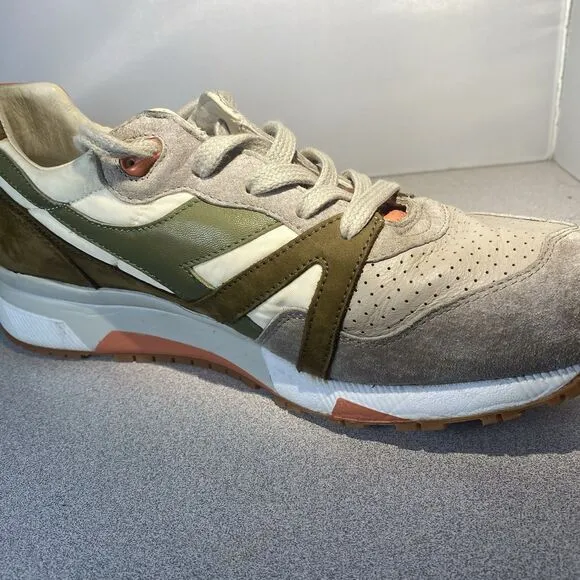 Diadora Sneakers N9000 Italy Lace Up  Mens Sz 10 Green Casual Shoes 172782-40058