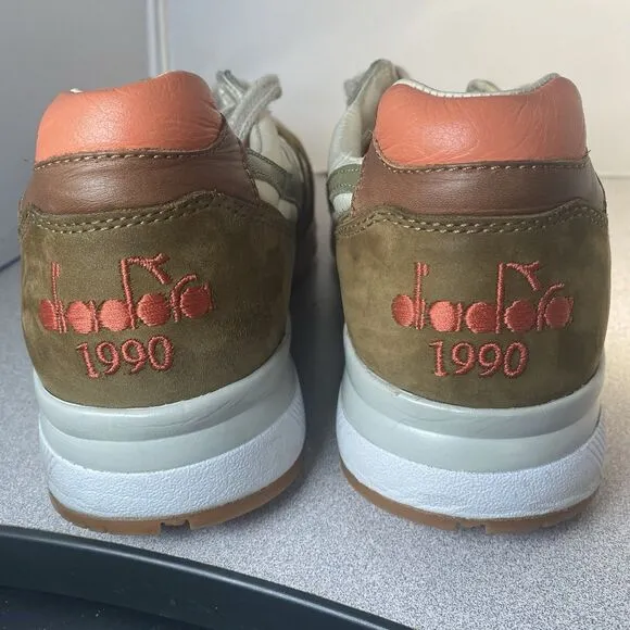 Diadora Sneakers N9000 Italy Lace Up  Mens Sz 10 Green Casual Shoes 172782-40058
