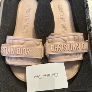 Dior Cream Loafers with Signature Branding