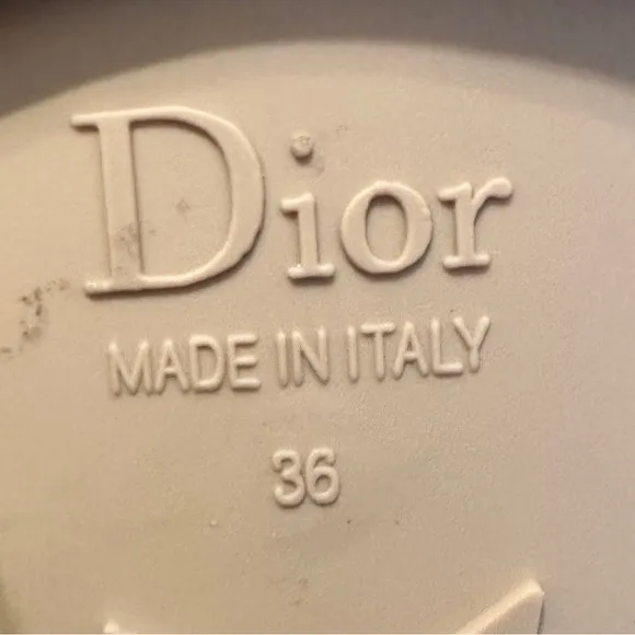 Dior Cream Loafers with Signature Branding