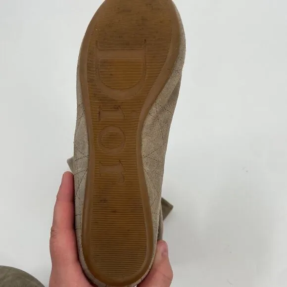 Dior quilted suede tall tan boots