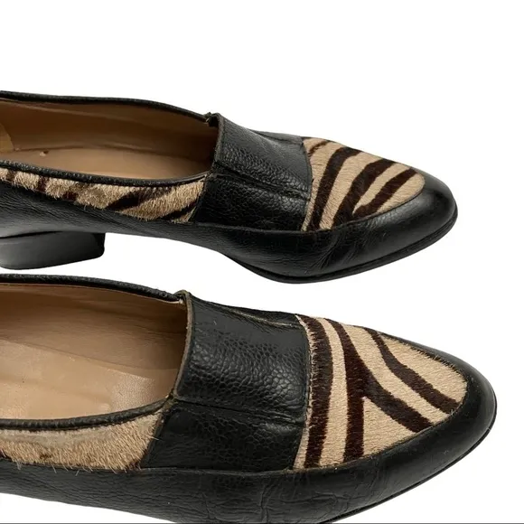 DIOR Vintage Tiger Calf Hair &amp; Leather Loafers