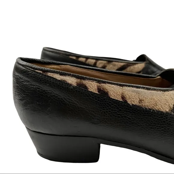 DIOR Vintage Tiger Calf Hair &amp; Leather Loafers