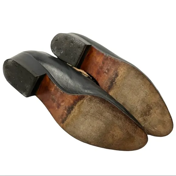 DIOR Vintage Tiger Calf Hair &amp; Leather Loafers