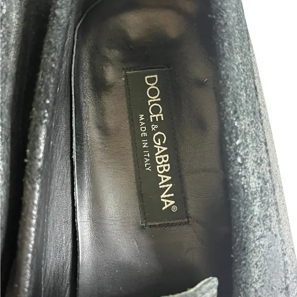 Dolce &amp; Gabbana Men's Black Loafers, pre-owned