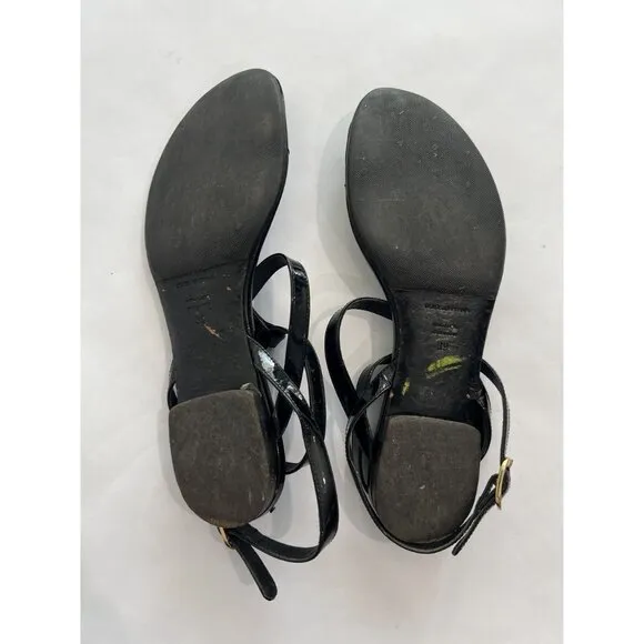 Dolce &amp; Gabbana Patent Sandals in Black